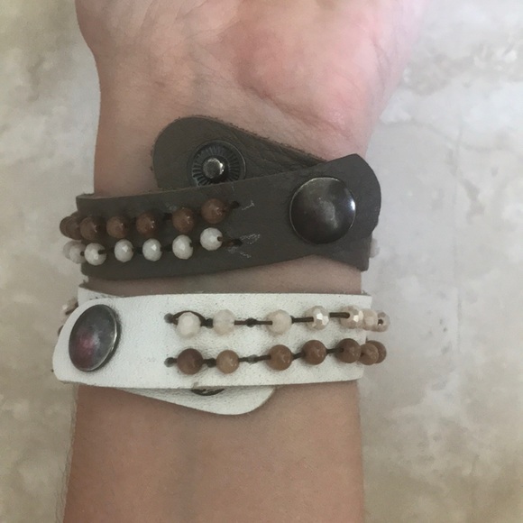 3/$10 Two authentic leather bracelets adjustable - Picture 3 of 4